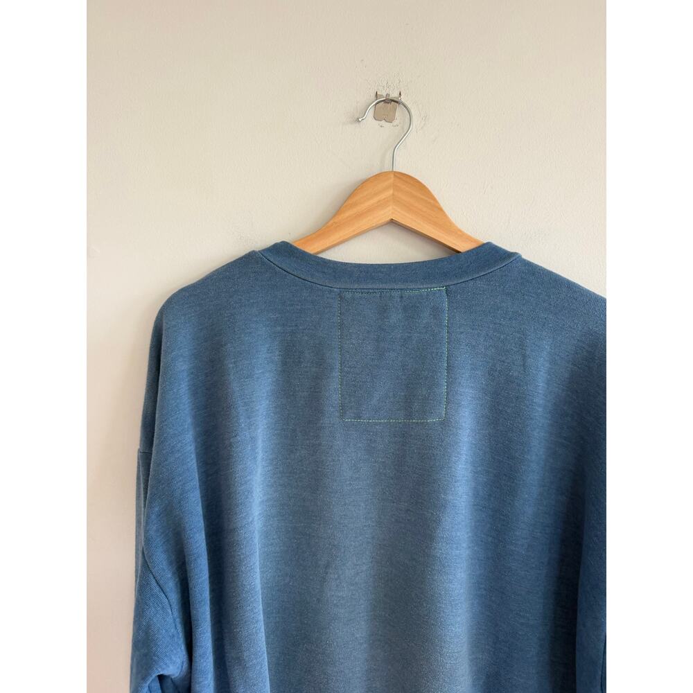 Aviator Nation Retro Inspired Wave Rainbow Print Crew Neck Sweatshirt Blue M - Picture 8 of 9